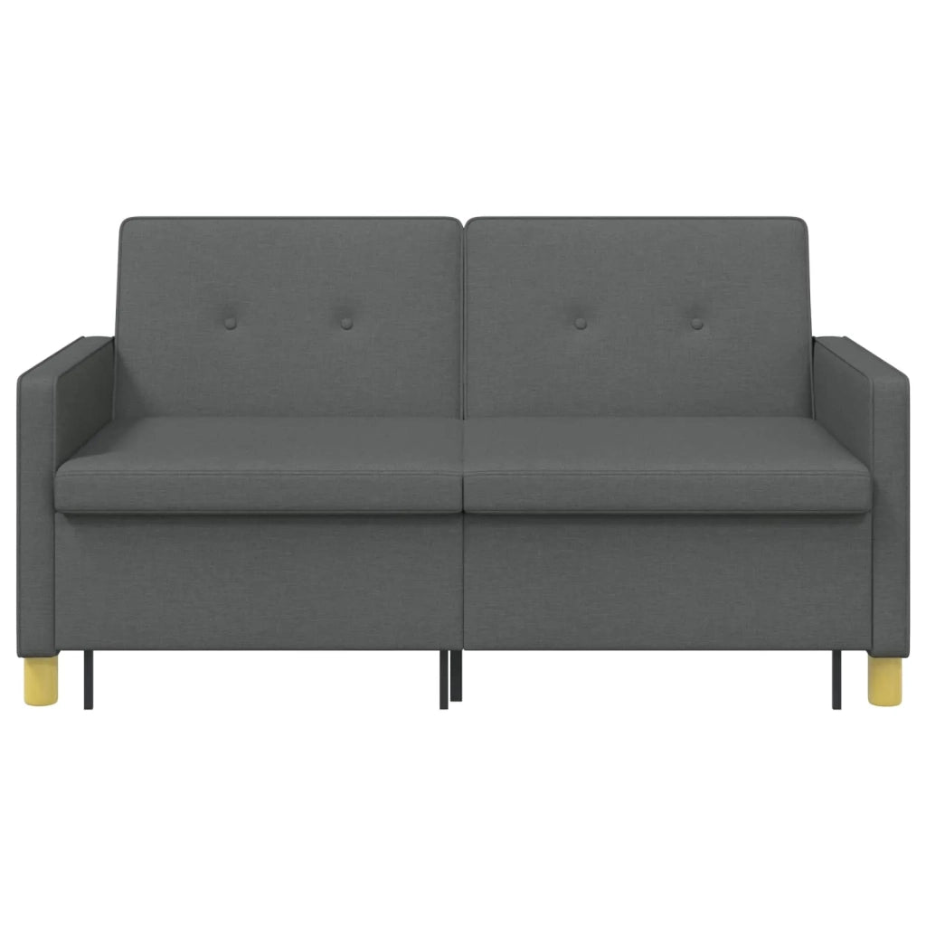 Divano Letto Estraibile Grigio Scuro Tessuto