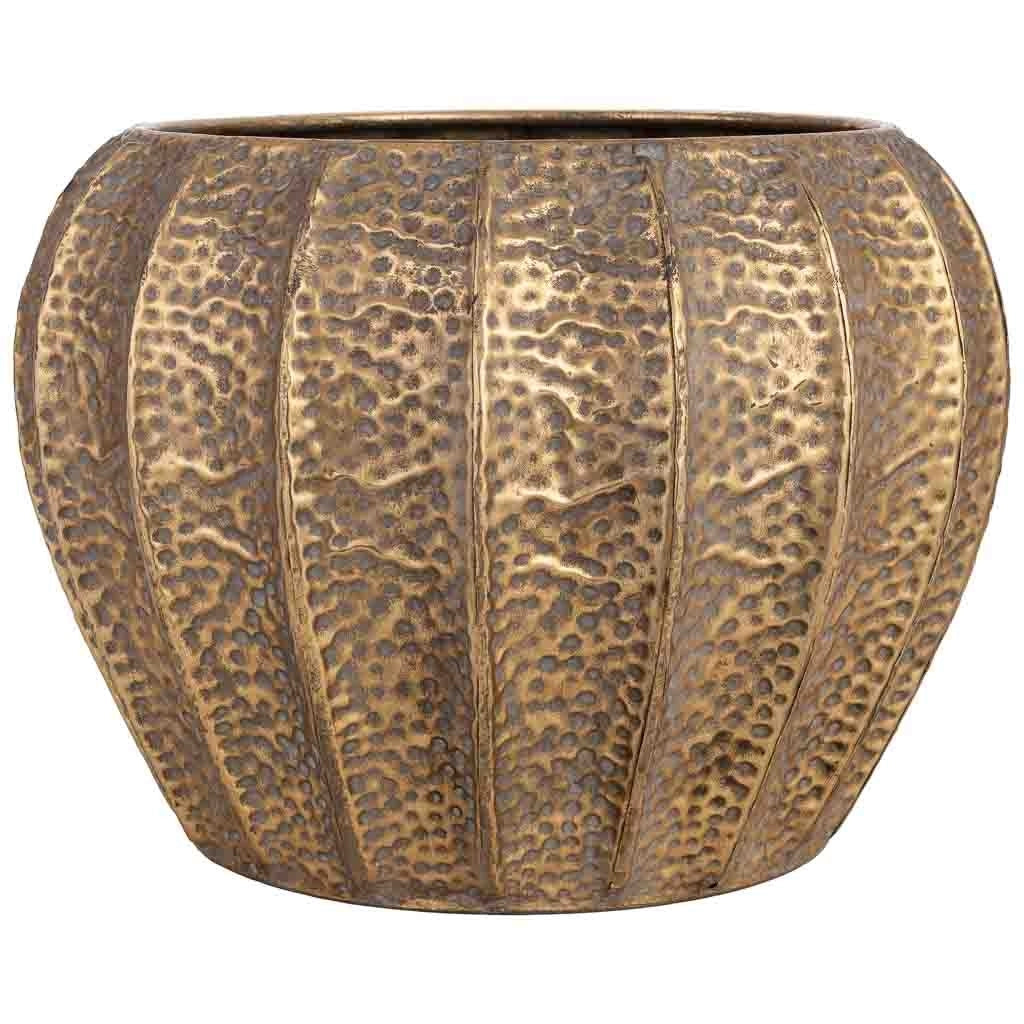 Fioraia in metallo dorato 40,5x40,5x29,5 cm (altezza)