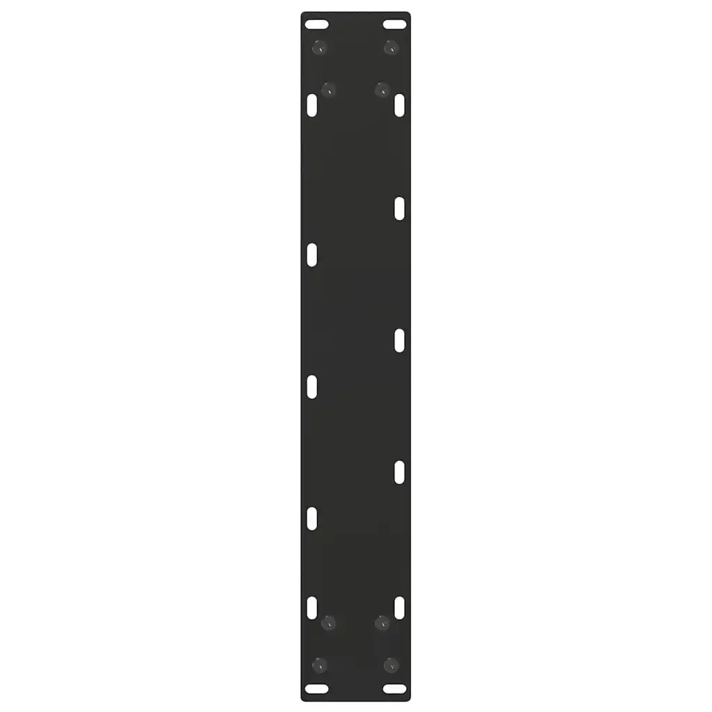 vidaXL Gambe per tavolo da bar a forma di U 2 pz nere 40x(100-101) cm in acciaio