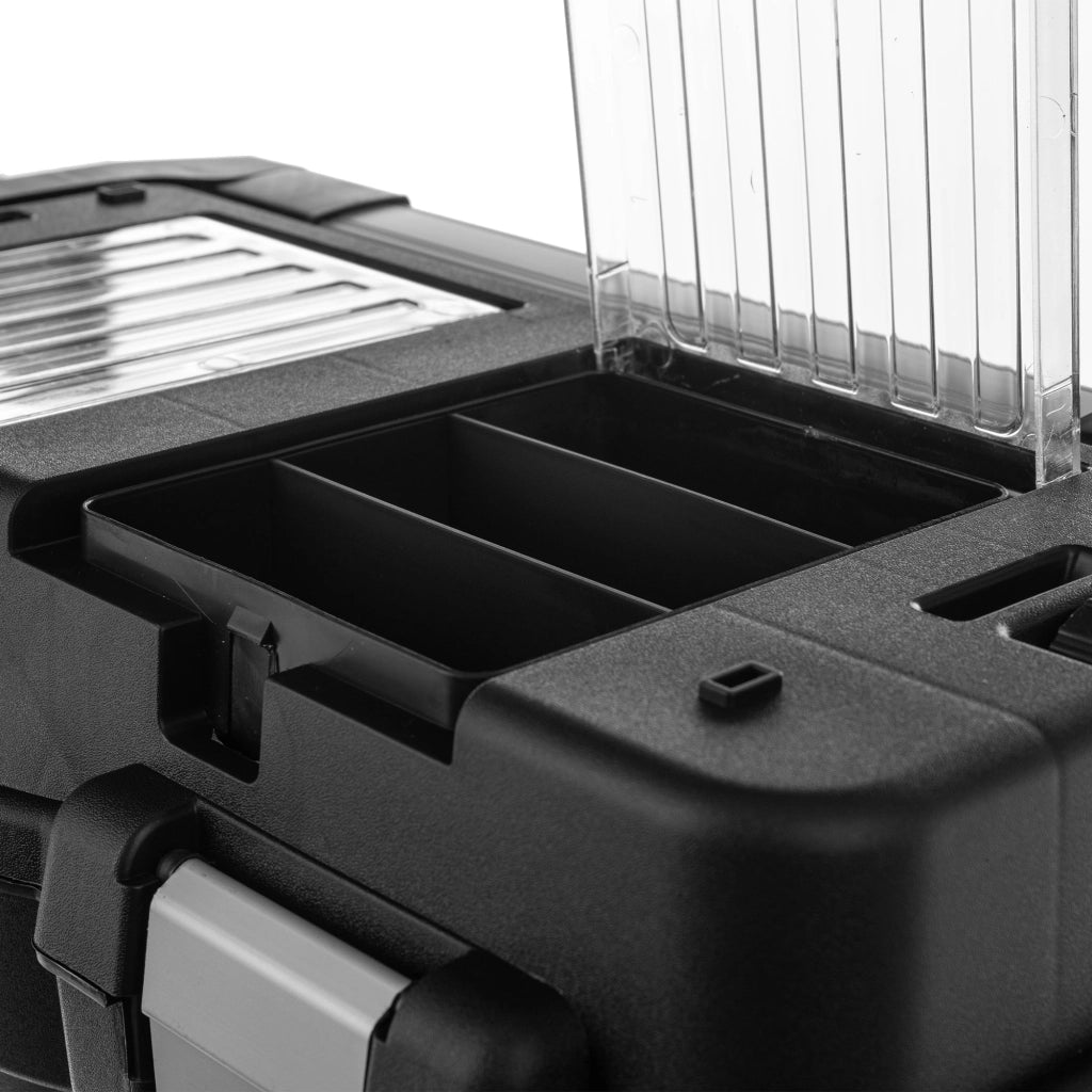 Cassetta degli attrezzi KADAX, sistema di organizzazione utensili professionale per officina.