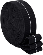 Corda Elastica 9,14 m - Bianco Cordone Elastico - Duro Polyester - Cordoncini Elastici Intrecciati - Ricamo/Saldatura - Respiro e Resistente allo Sforzo