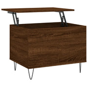 Tavolino salotto | Tavolino da caff¨¨ | Tavolino da Soggiorno Rovere Marrone 60x44,5x45 cm Legno Multistrato