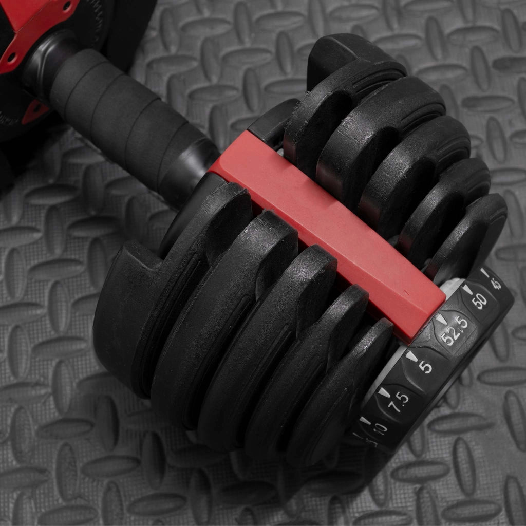 LUXTRI Manubrio regolabile max 24 kg con meccanismo girevole, per fitness allenamento forza
