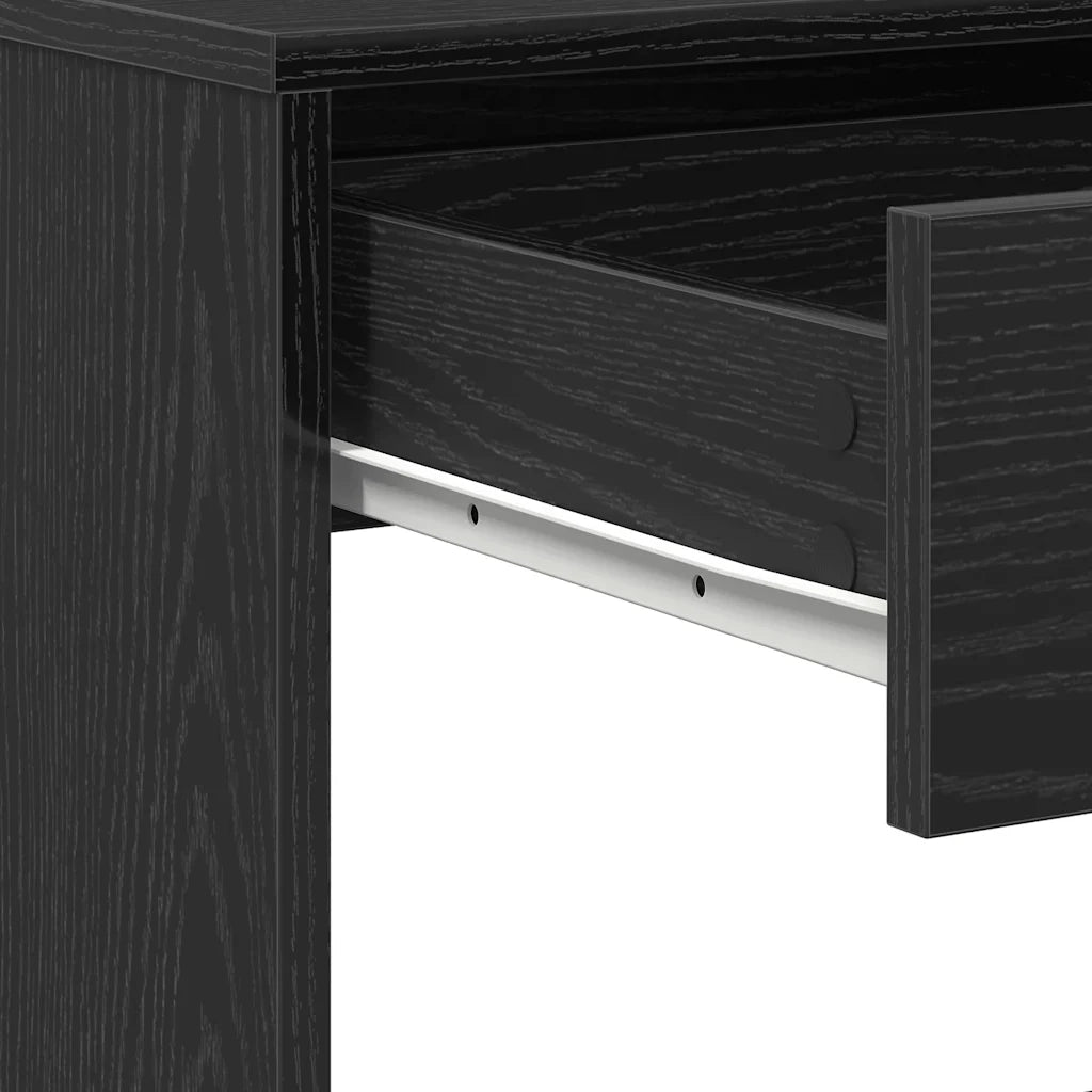 Scrivania Rovere Nero 101x50x76,5 cm in Legno Multistrato 862080