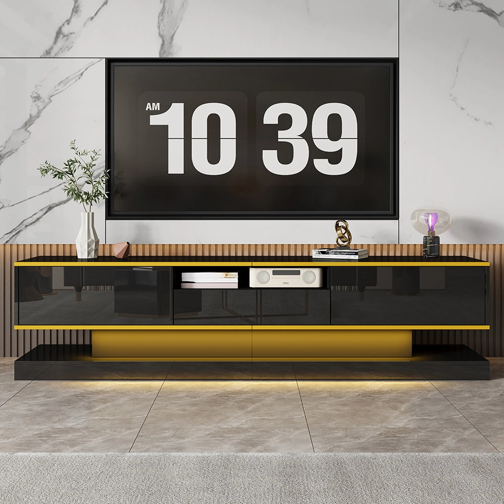 Mobile TV LED colori - Xylo - 180x38x45cm finitura lucida