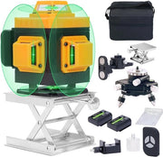 Livello Laser a 360° con Luce Verde - Aiuto Laser Autoallineante per Pavimento, Installazione di Gres e Decorazione di Parete