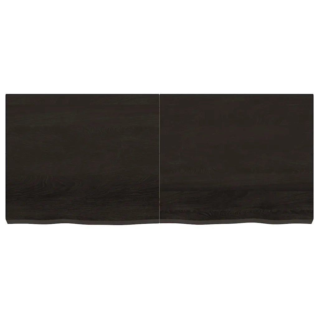 Piano Bagno Marrone Scuro 140x60x(2-6)cm Legno Trattato 3156248