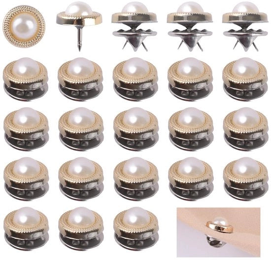 Parelli decorativi premium da 60 pezzi - Parelli acrilici riciclabili - Drukknopen non da cucire - Brocheknopen decorativi - Adatti per artigianato e matrimoni