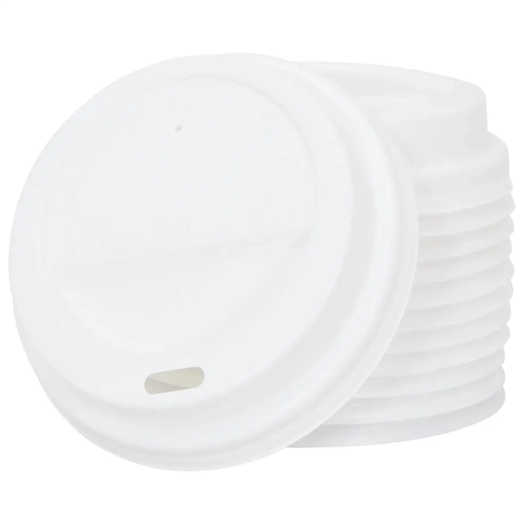 Coperchi Tazze da CaffÃ¨ Carta Ã˜80mm 8oz 1000 pz Plastica Bianca
