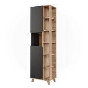 Vicco Mobile alto Sonoma/antracite 50 x 175 cm con 2 porte