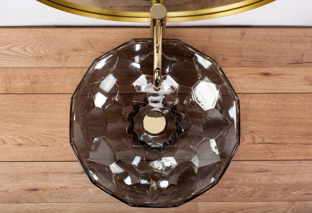 Lavabo Da Appoggio Rea Arctic Black