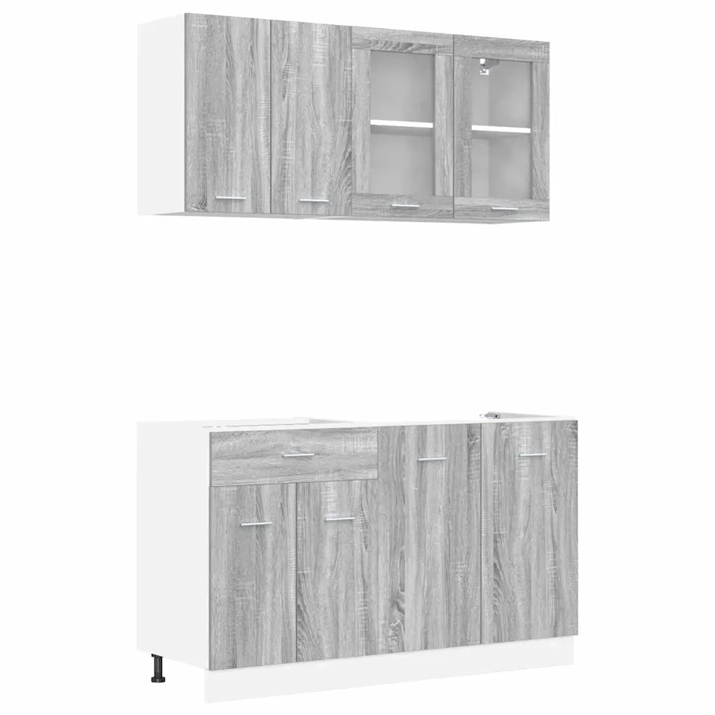 Set mobili da cucina con cassetto Lyon 4 pcs Grigio sonoma 3388346