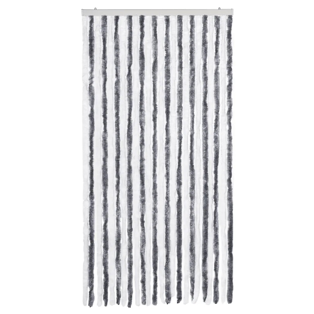 Zanzariera Grigio e Bianco 100x220 cm Ciniglia CFW3574178