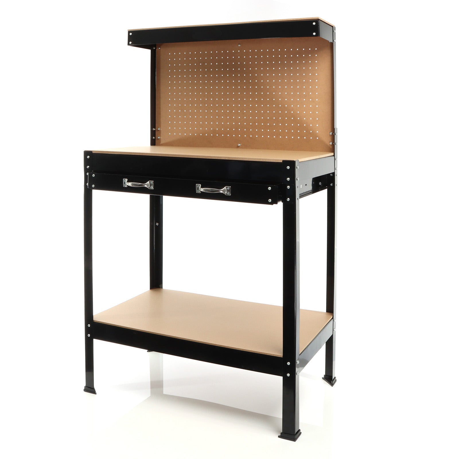 Banco da lavoro 800x500x1400mm Tavolo da officina con parete forata