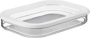 Contenitore di conservazione per carni Modula - contenitore per carni con coperchio - adatto per il contenimento di prodotti di carne - contenitore per conservazione del carni freddo per frigorifero - 550 ml - bianco