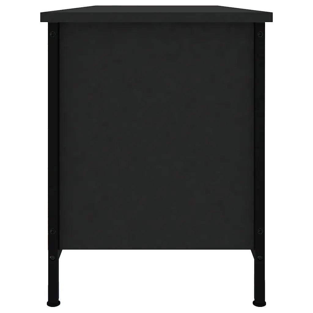 Mobile Porta TV Nero 102x35x45 cm in Legno Multistrato