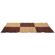 Tappeto in fibra marrone 120x60x1,2h cm