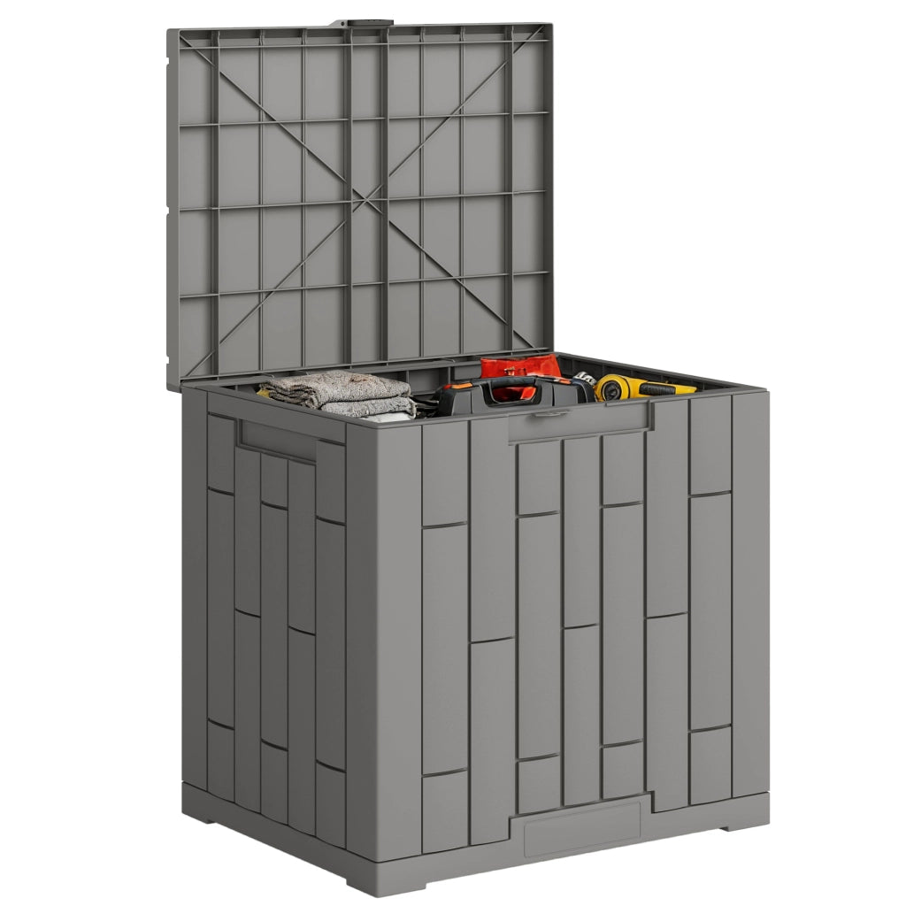 Baule da Giardino 114L in Resina ¨C zephmum ¨C Grigio 56x44x54 cm