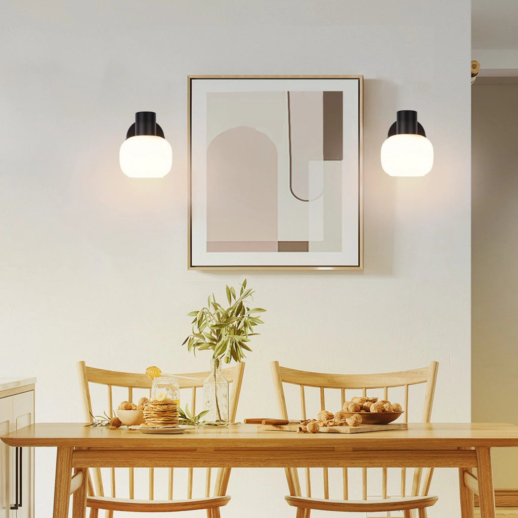 ZMH Faretto da soffitto 1 fiamma vetro design vintage moderno E14 per camera letto