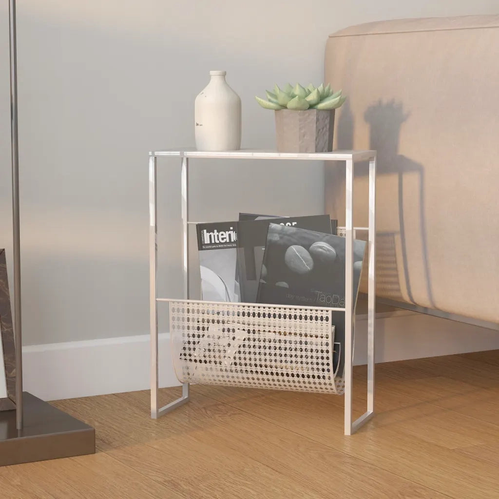 Portariviste Argento 35x15x45 cm in Acciaio CFW9720372