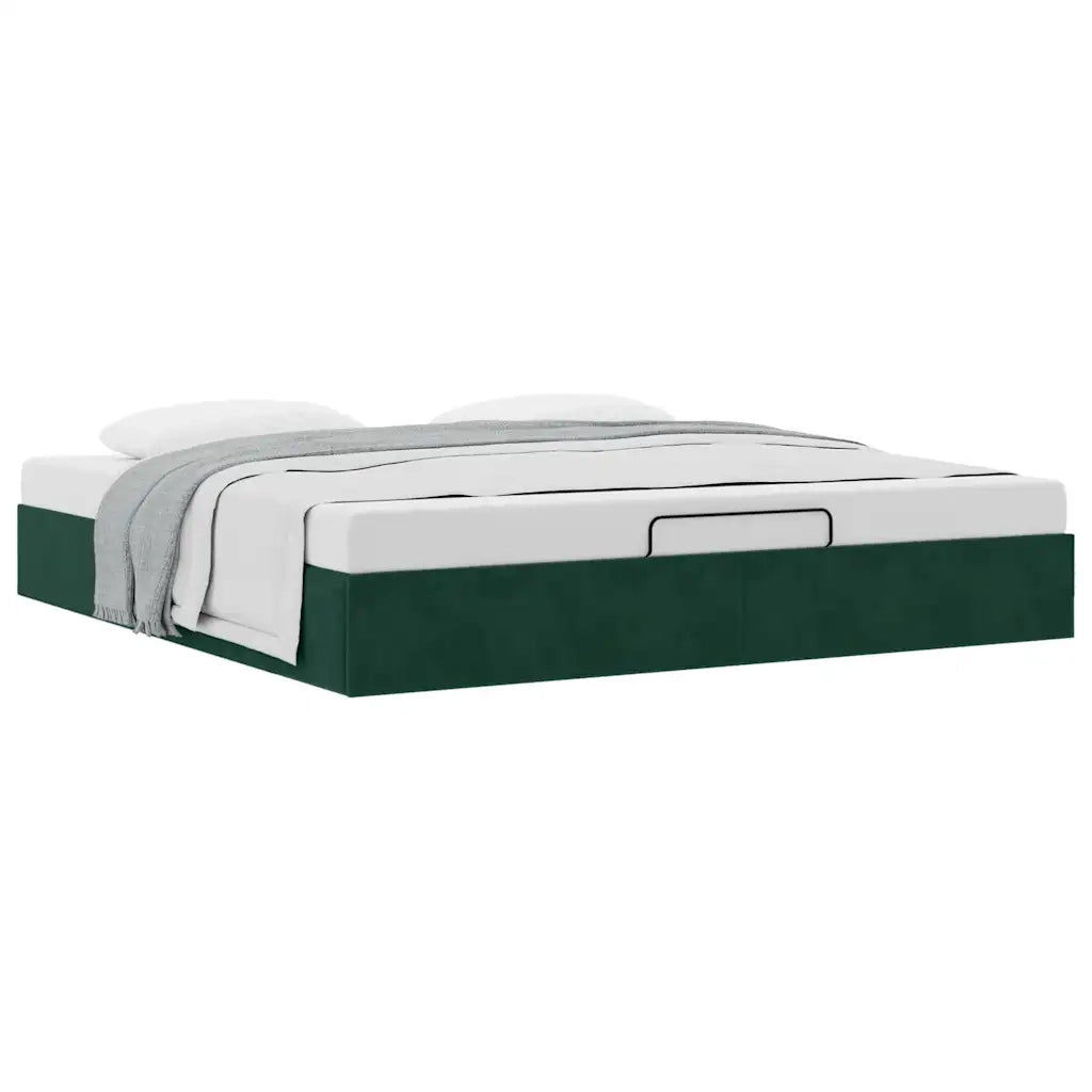 Struttura Letto Pouf senza Materasso 200x200 cm in Velluto 3310988