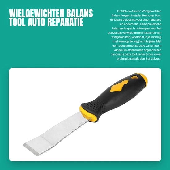 Schrappatore bilanciato a ruote - Manubrio - Maniglione - Manubrio - Lame in acciaio CrMoV - 22,5 cm - Nuovo di fabbrica - Bilanciere a ruote