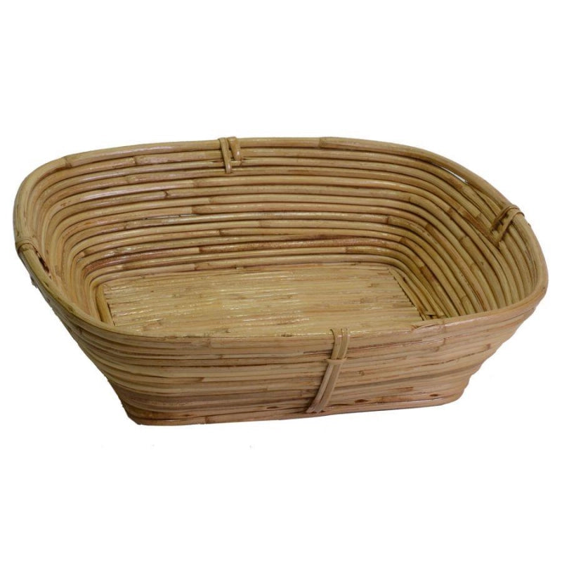 Cesta giunco naturale rettangolare cm 35xh9x31