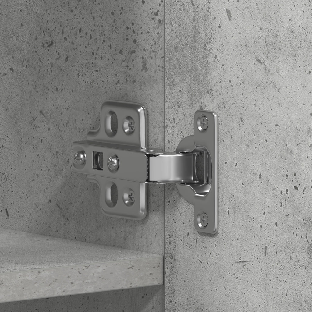 Armadio per scarpe Grigio Calcestruzzo 80x35,5x180 cm Legno ingegnerizzato