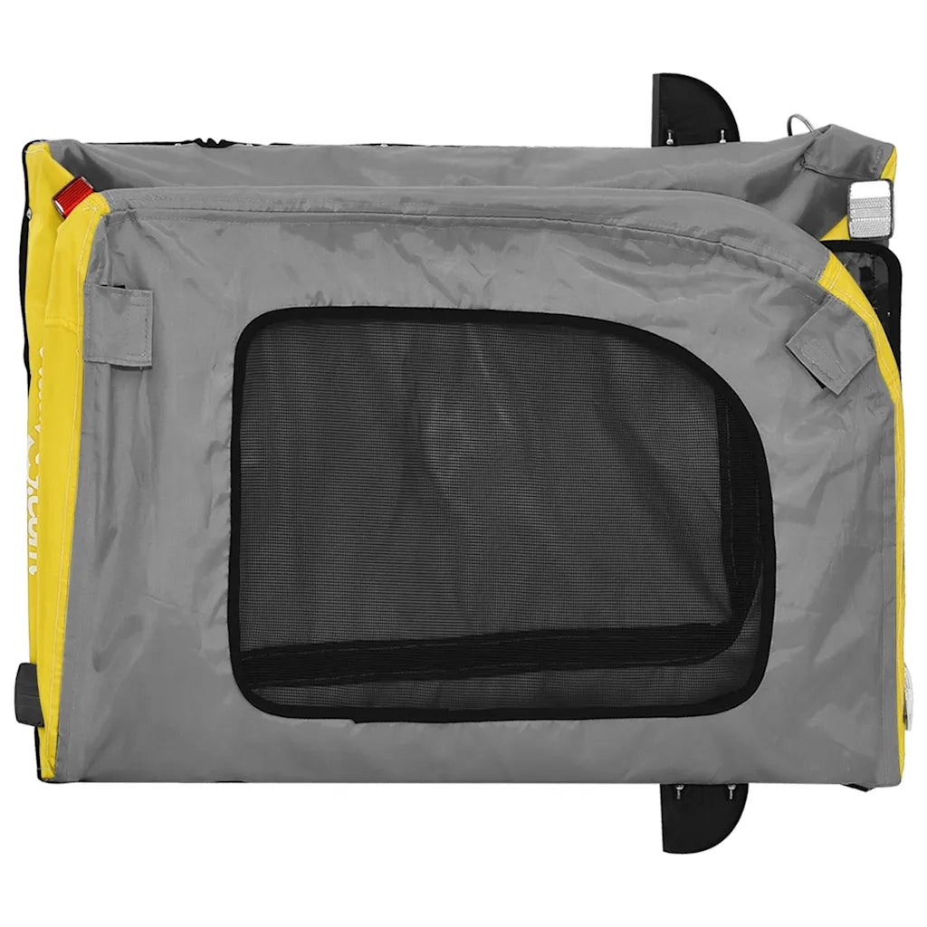 Rimorchio da Bici per Animali Giallo e Grigio Oxford e Ferro CFW8844475