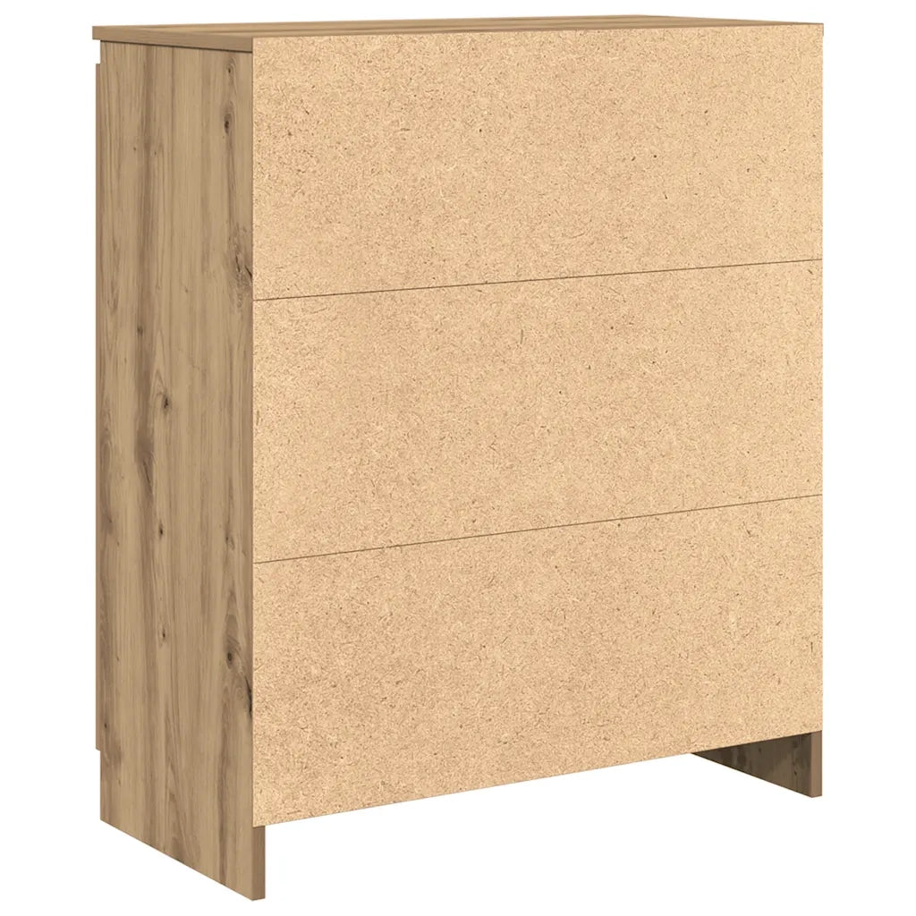 vidaXL Credenza con Cassetti Rovere Artigianale 71x35x84 cm Truciolato