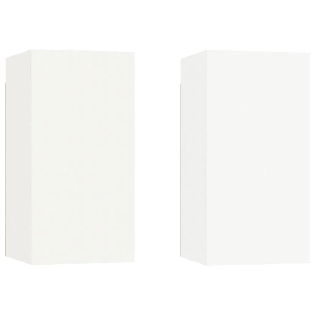 Set di Mobili Porta TV 4 pz Bianco in Legno Multistrato 3114310