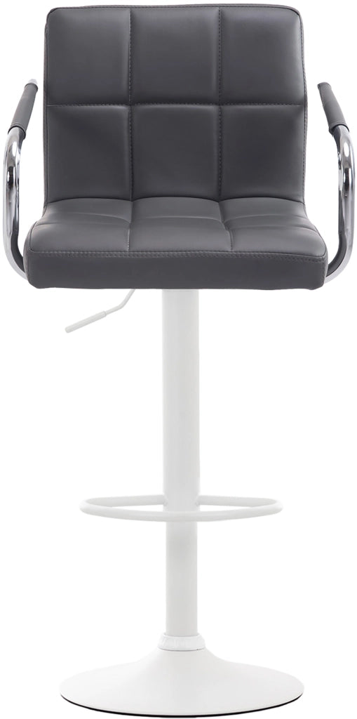 Set 2 sgabelli design Lucy V2 in similpelle grigio,bianco