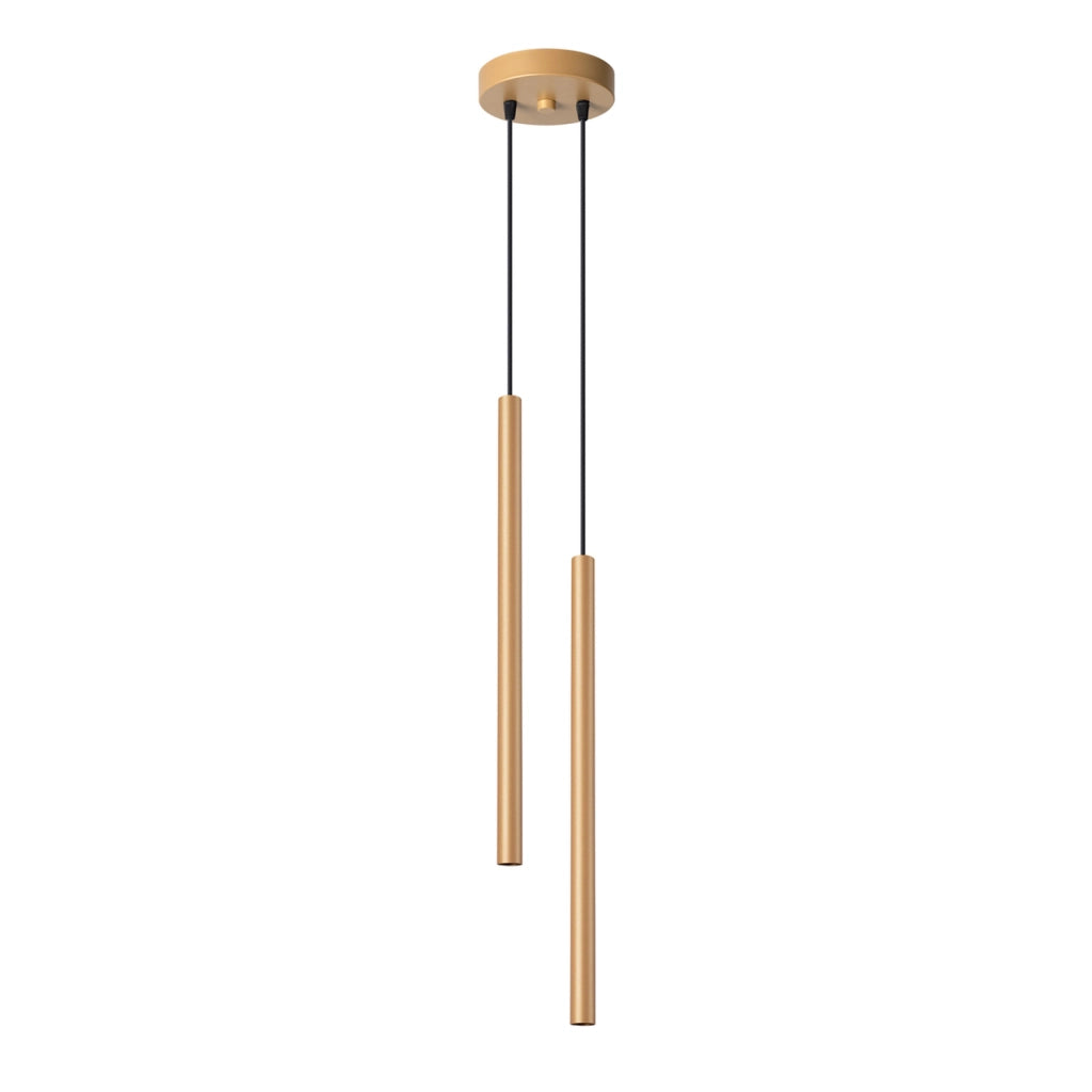 Lampada a sospensione oro 2 tubi 2xG9 8W Velino Pure Lume