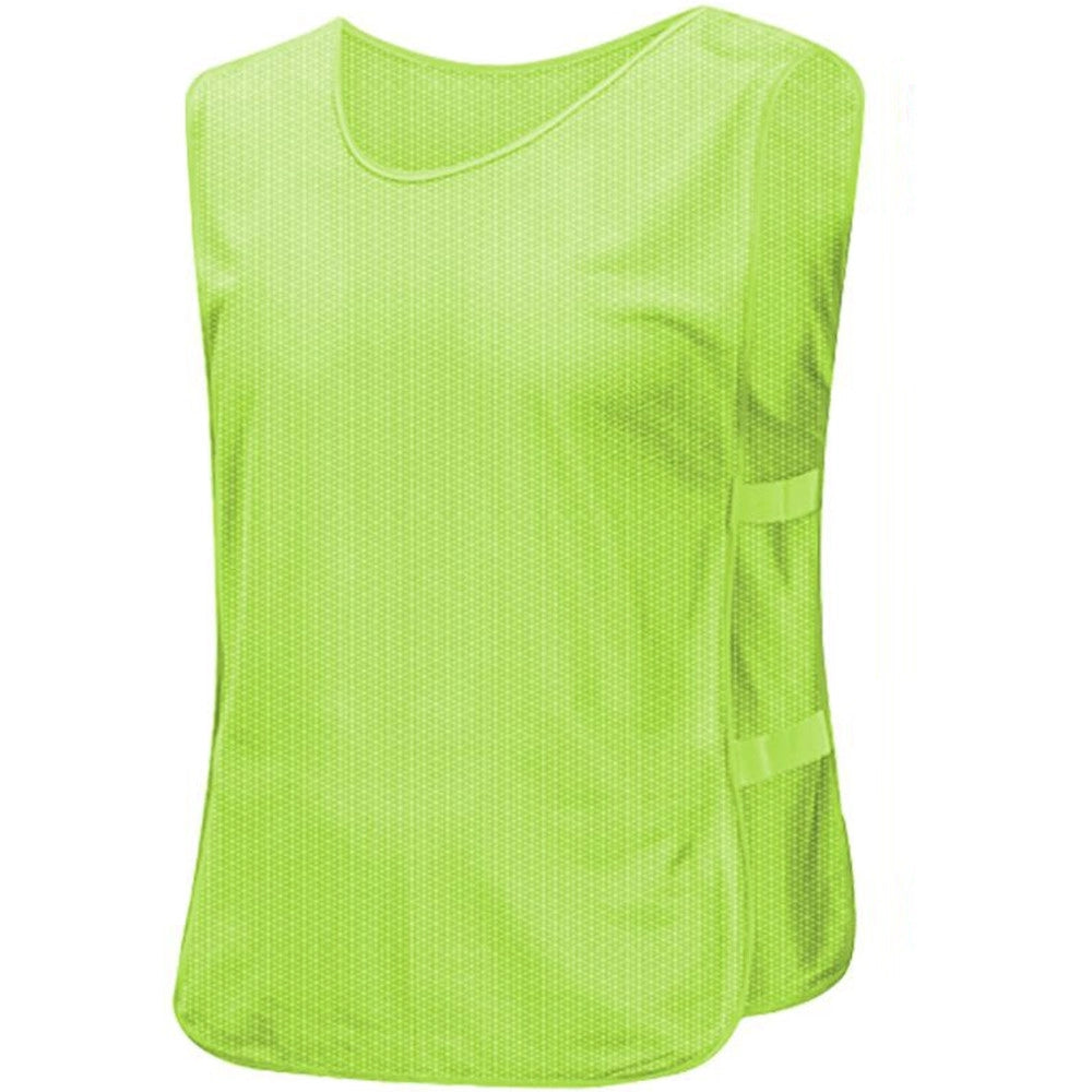 Trade Shop - Pettorina Da Allenamento Gilet Casacca Sportiva Scuola Calcio Basket Sport Color - Verde   M