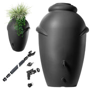 Serbatoio per acqua piovana KADAX da 360 litri, contenitore per acqua con rubinetto e grande recipiente.