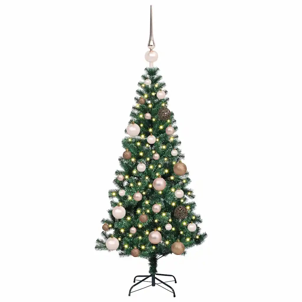 Albero di Natale artificiale con luci integrate Verde 120 cm