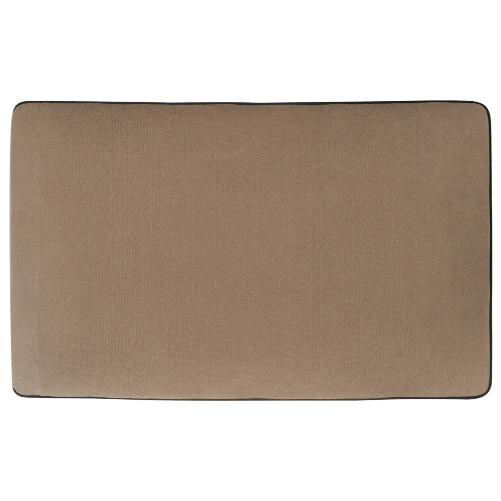 Divano 3 posti angolare regolabile lato sinistro in tessuto marrone chiaro stile moderno design classico