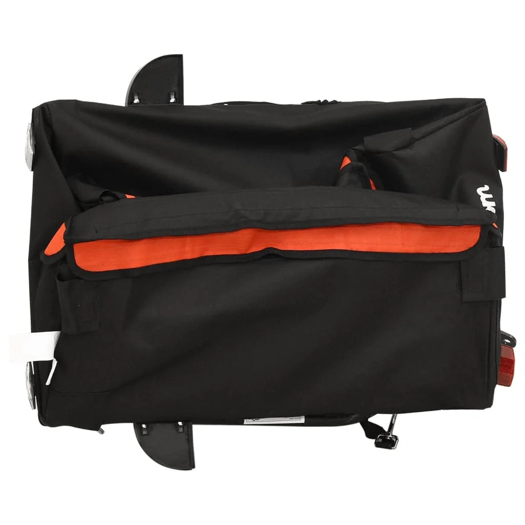 Rimorchio per trasporto biciclette capacità 30 kg ferro arancione 02_0044154