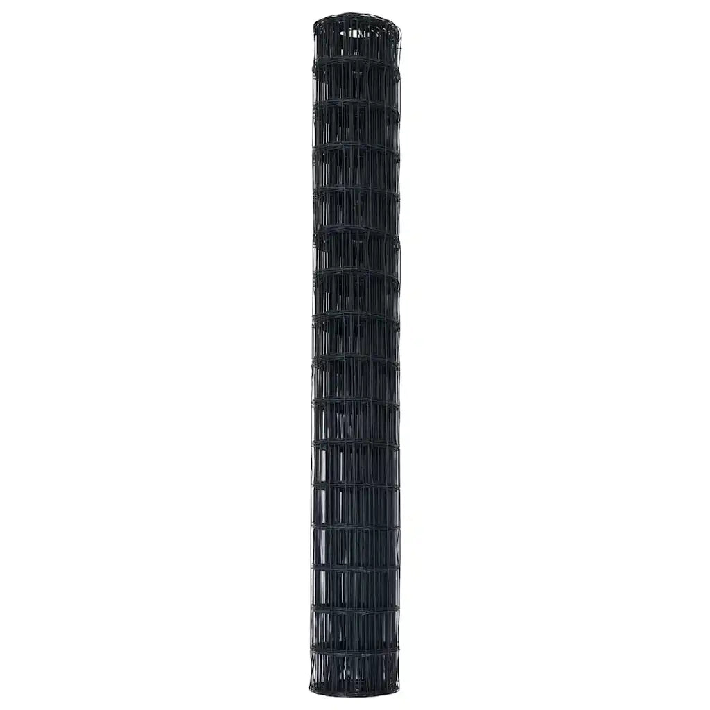 Recinzione Euro Grigio 1,6 x 10 m Ferro rivestito in PVC 42004513