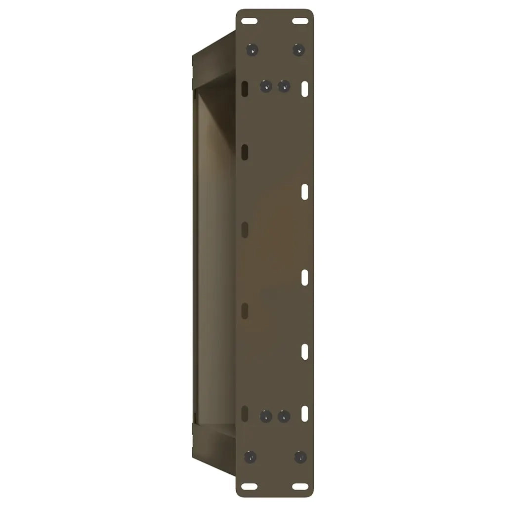 vidaXL Gambe per Tavolino da Caffè a Forma di U 2 pz Acciaio Naturale 50x(30-31) cm Acciaio