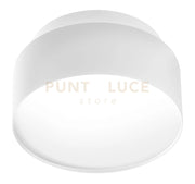 GFA1072- FARETTO IN ALLUMINIO D.14CM BIANCO SATINATO 2 LUCI LED 3000K 1350LM 2+16W