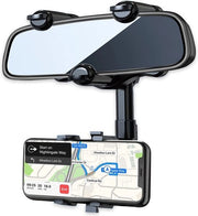 Supporto per Telefono per Specchiera – Universale – Nero – Supporto per Telefono Auto – Supporti per Telefono Auto – Supporto per Auto – Supporto per Telefono Auto