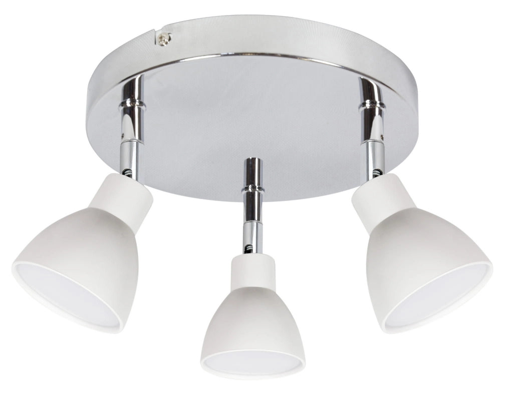 Plafoniera LED Candellux Roy 3 luci cromata 32 cm calda