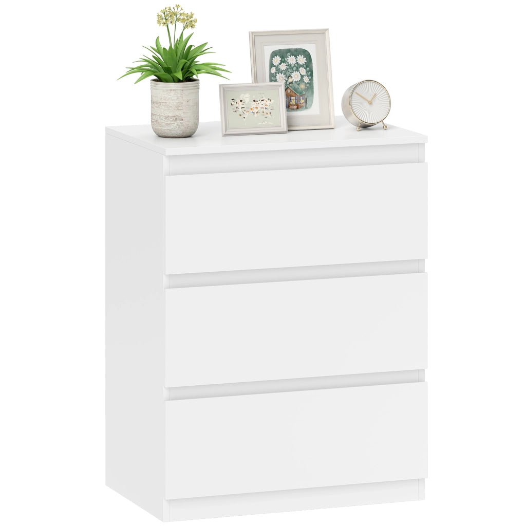 Cassettiera 3 Cassetti ¨C Zephmum ¨C Bianco 60x40x