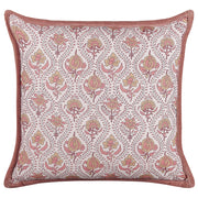 Cuscino decorativo cotone motivo floreale 45 x 45 cm bordino decorativo rivestimento sfoderabile accessori decorativi