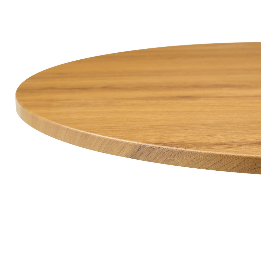Tavolo rotondo a tulipano con base in metallo, diametro 80 cm