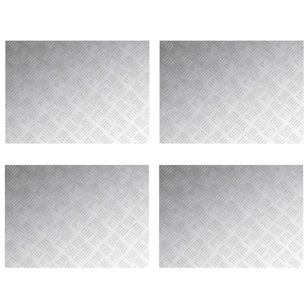 Gradini per Scale 4 pcs Argento 70 x 50 cm Alluminio 4104354