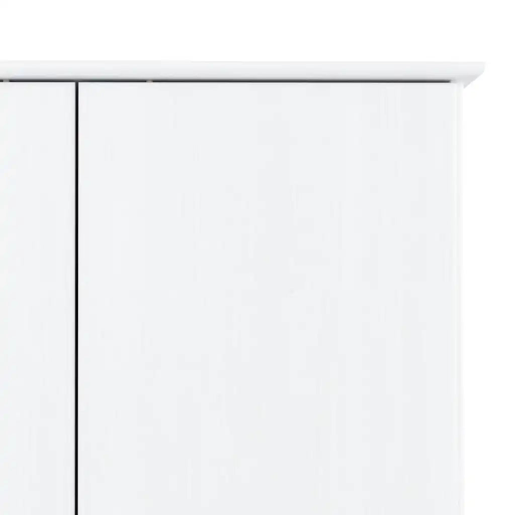 Armadio ALTA Bianco 90x55x170 cm in Legno Massello di Pino 353930