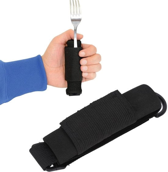 Aiutareciproco per utenti anziani/disabili - Manico elastico - Aiutareciproco per utenti anziani/disabili - Manico con grip - Gessetto per utensili - Adatto per utenti anziani/disabili - Utensile per aiutare a mangiare