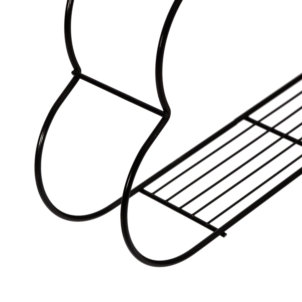 Set 'Tønder' di 3 Mensole da Parete per Cameretta Mensole in Misure Diverse 3 Consolle Pensili in Metallo a Forma di